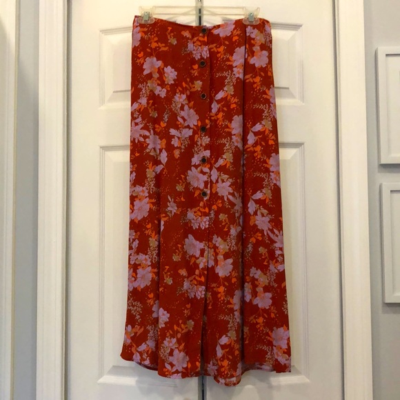 Free People Dresses & Skirts - Free People Midi button down skirt